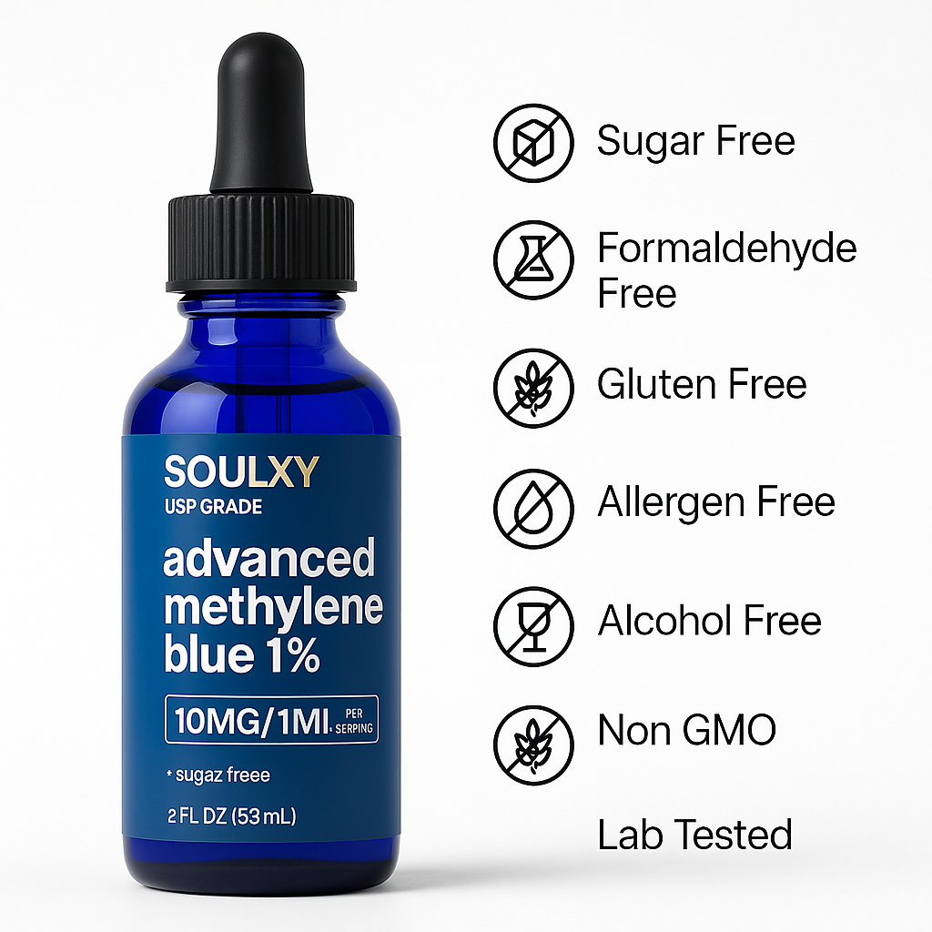 USP Grade 1% Methylene Blue – Brain Health & Energy Support
